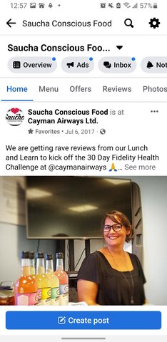 Chef Britta presents to Cayman Airways