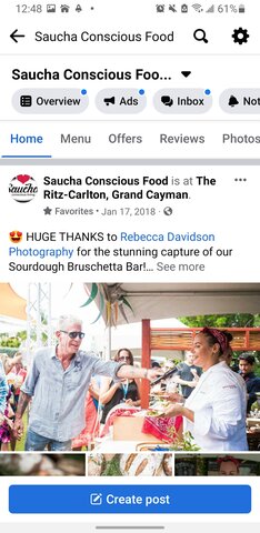 Chef Britta and Anthony Bourdain