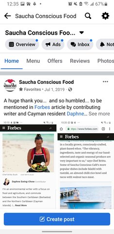 Forbes  Feature  Cayman Vegan