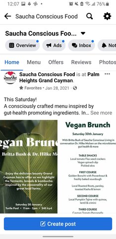 Chef Britta and Dr Hilke Molsen at Palm Heights