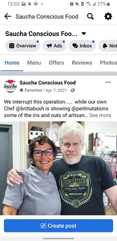 Chef Britta coaches Ron Perlman as The Baker off and on set