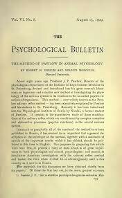 Obra: El método de Pavlov en la Psic. Animal