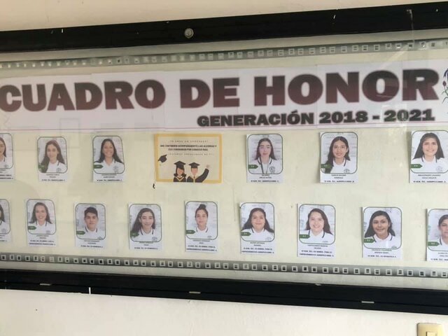 SALGO EN EL CUADRO DE HONOR LOS 3 AÑOS