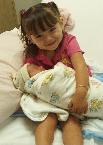 my little sister Karen was born