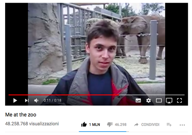 PRIMO VIDEO SU YOUTUBE
