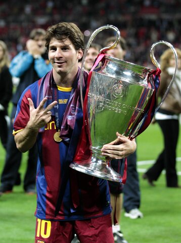 Trophies of messi