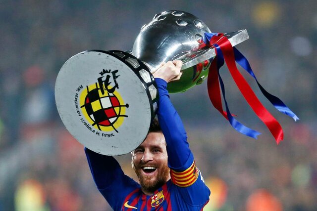 Trophies of messi