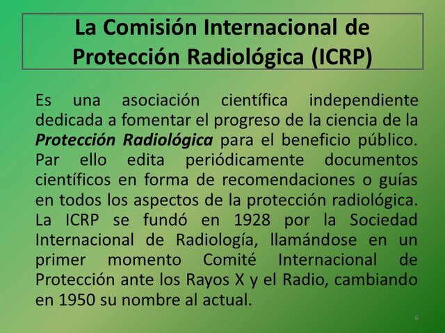 Magnitudes unidades y limitacion de dosis de radiacion utilizadas