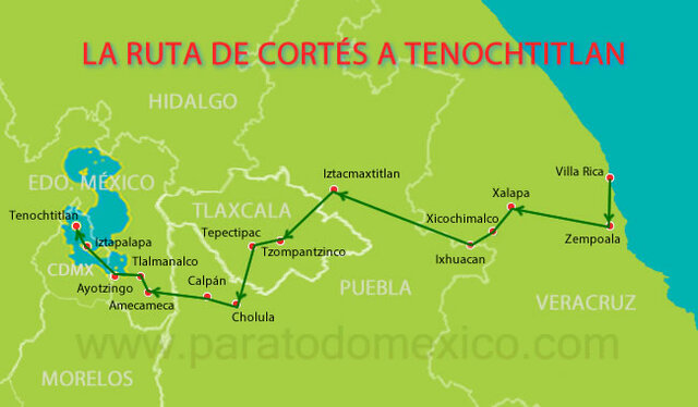 Marcha hacia Tenochtitlán