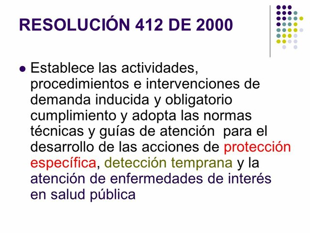 Resolución  0412  de  2000