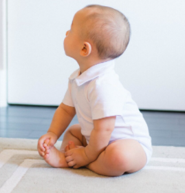 Anthony sits up ALL BY HIMSELF!!