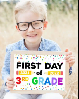 Anthony's first day of 3rd grade