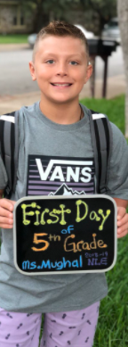 Anthony starts 5th grade