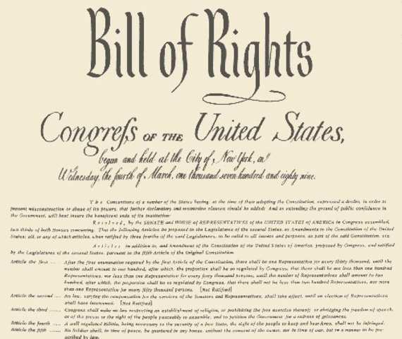 States ratify the Bill of Rights