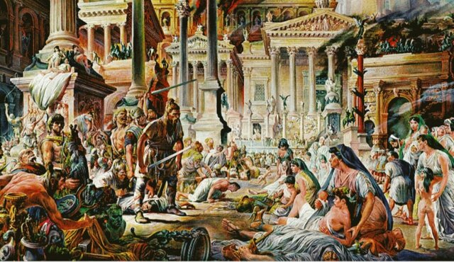 Caída del imperio romano de occidente