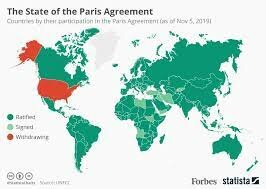 U.S. announces it will cease participation in the Paris Agreement on climate change mitigation