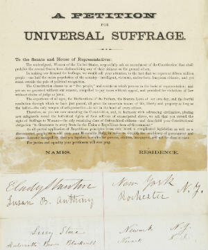 Introduction of Woman Suffrage Amendment into congress
