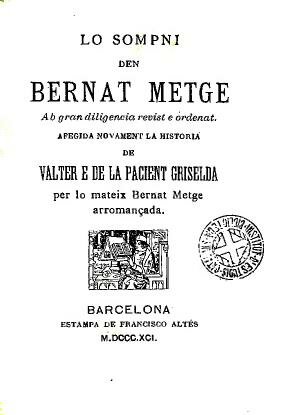 "Lo Somni" de Bernat Metge