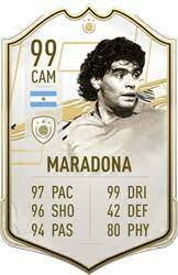 MARADONA AS AN ICON CARD