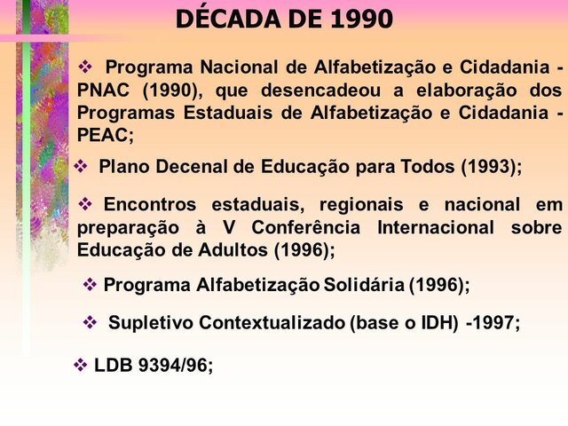PROGRAMA NACIONAL DE ALFABETIZAÇÃO E CIDADANIA –  PNAC