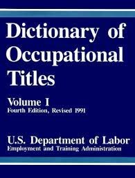 Se edita el Dictionary of Occupational Titles