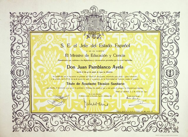 Decreto de la unificación de los planes de estudio.