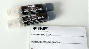 Tinta indeleble.