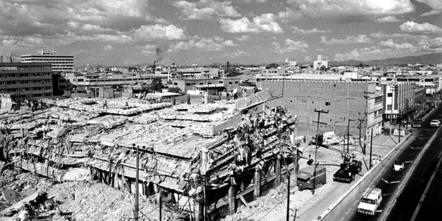 El desastre que causó el terrible  terremoto