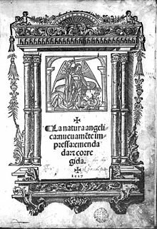 Francesc Eiximenis escriu el Llibre dels àngels