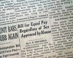 Equal Pay for Equal Work Bill