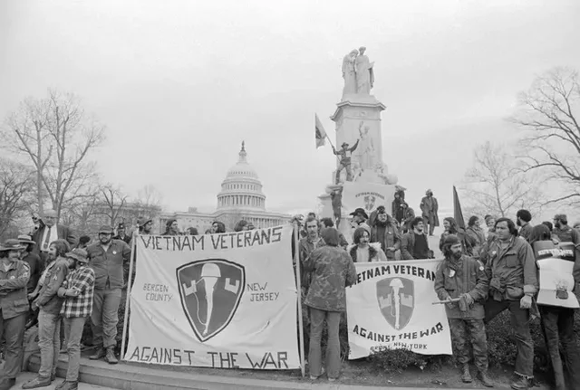 Vietnam Veterans against war protests