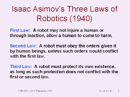 The laws of robotics are written
