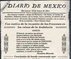 Publicación del Diario de México