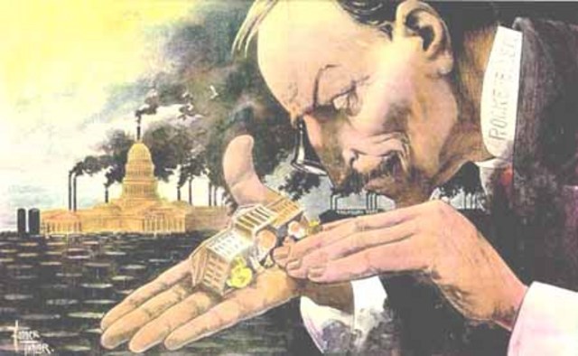 Supreme Court Breaks up rockefeller's Standard Oil Trust