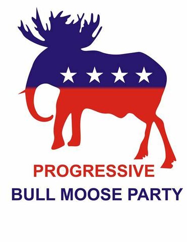 Runs for presidency in Bull-Moose Party