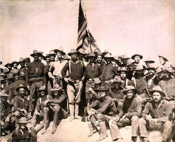 Theodore Roosevelt, the Rough Rider at San Juan Hill