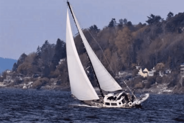 Sailing in Toronto, Canada in 1998