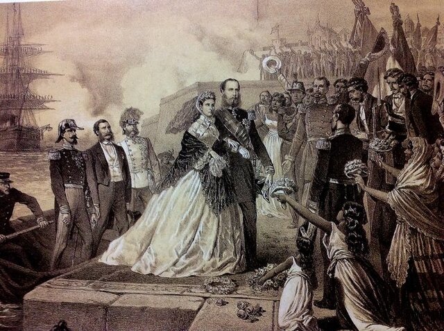 Llega a México Maximiliano de Habsburgo