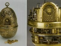 Золотые механические часы