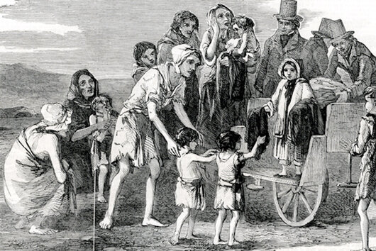 1.845 y 1852 La gran hambruna de Irlanda
