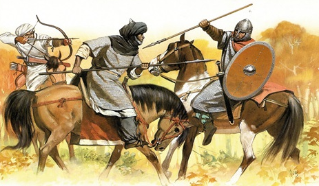 Arribada dels musulmans a la Península Ibèrica.