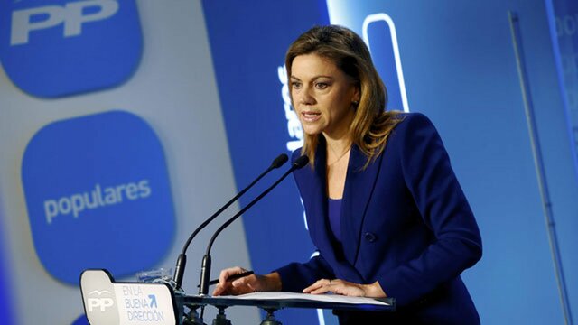 Cospedal dice que el objetivo de las protestas de burgos no era parar las obras