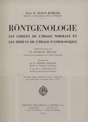 ALBAN KOHLER- LOS RAYOS X