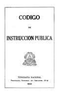 El primer Código de Instrucción Pública