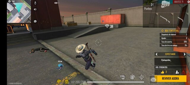 Fatos Pessoais Joguei um campeonato de free fire