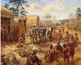 1607: The English found Jamestown Virginia