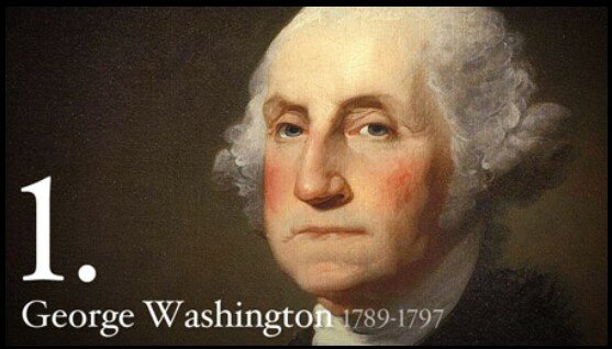 1789: George Washington is elected president of the United States (1789-1797)