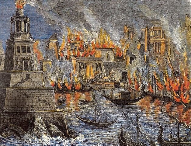 DESTRUCCIÓN DE LA BIBLIOTECA DE ALEJANDÍA