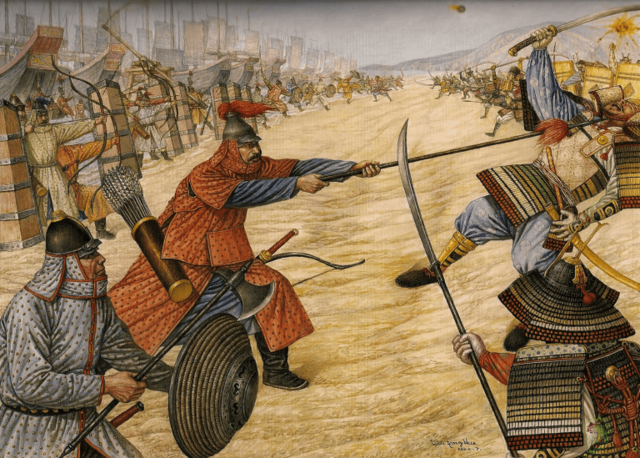 Invasión mongol a Japón.