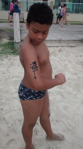 primeira vez na praia